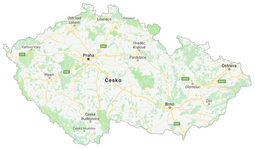 Mapa ČR